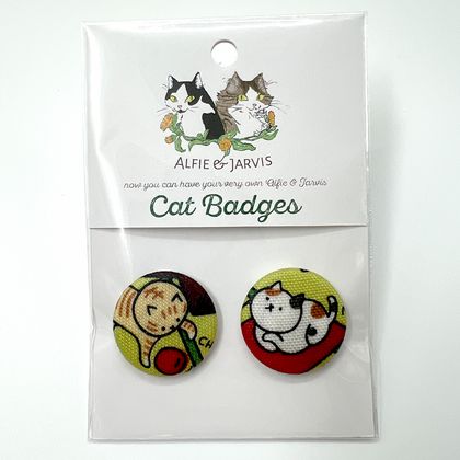 Playtime Cats 25mm Badges - set 2